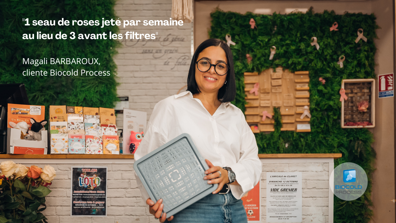 Magali Barbaroux et Marilou, fleuristes de Cécile Art Floral à Toulon, clientes Biocold Process